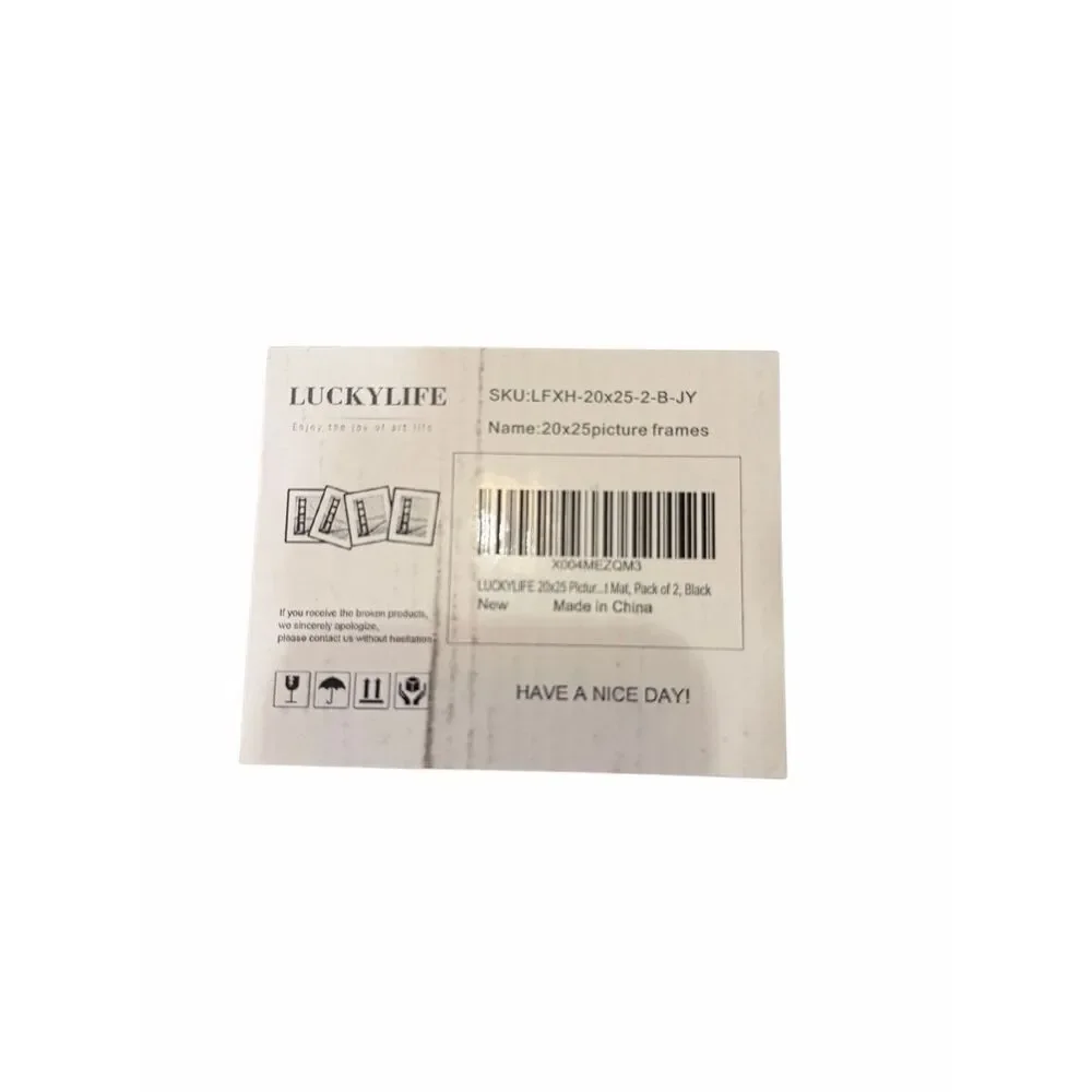 NWT LUCKYLIFE 20x25 Black Picture Frames 2-pack